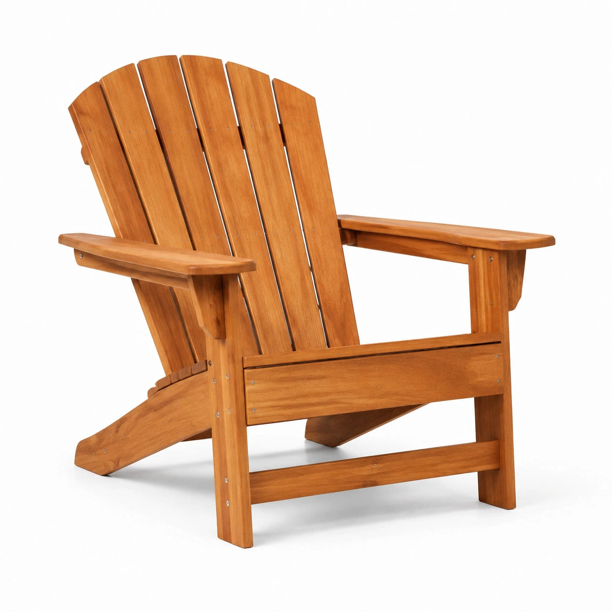 Silla Adirondack de madera de acacia para exterior marrón