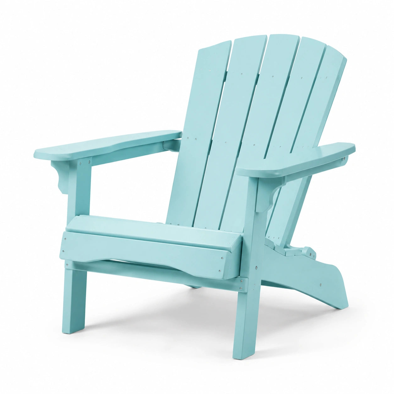 Silla Adirondack de Madera para Exterior Color Turquesa