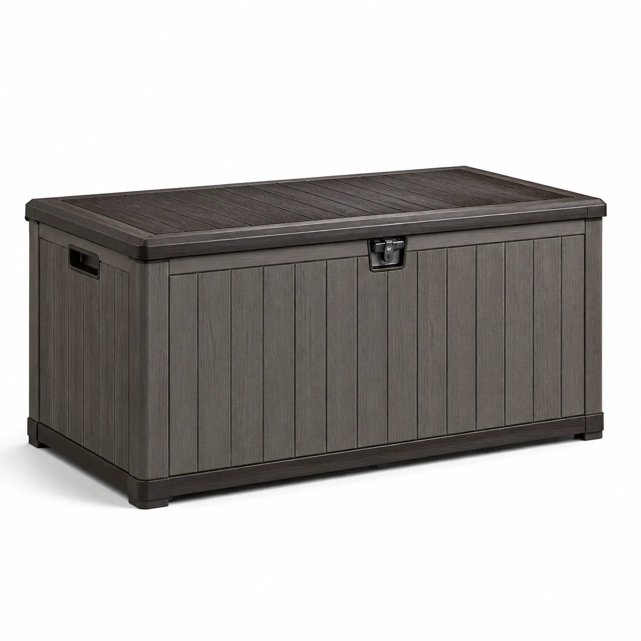 Baúl de resina 120x55x60 cm gris